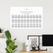 Monogramme Mariage en feuille d'olive 30 Tableau d (Bureau à domicile)