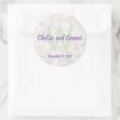 Monogramme Mariage Enveloppe Sceaux et Stickers (Sac)