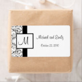 Monogramme Mariage Favoriser les Étiquettes (En situation)