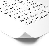 Monogramme Mariage feuille d'olive 17 Tableau de s (Coin)