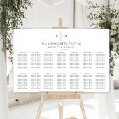 Monogramme Mariage feuille d'olive 17 Tableau de s