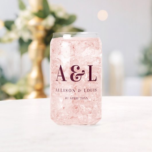 Monogramme mariage minimaliste Bourgogne (Insitu (Mariage))