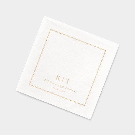 Monogramme Mariage minimaliste moderne (Gauche)