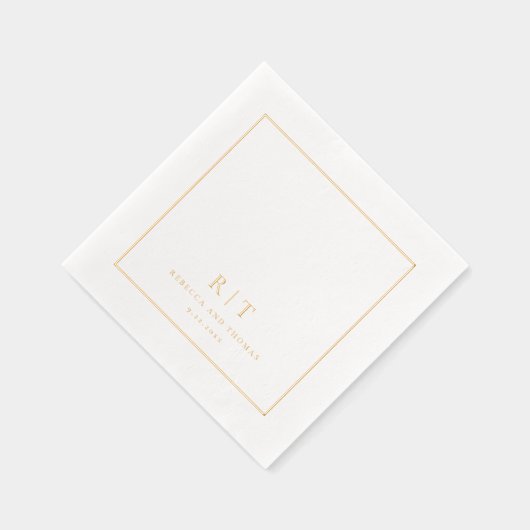 Monogramme Mariage minimaliste moderne (Droite)