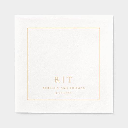 Monogramme Mariage minimaliste moderne (Recto)