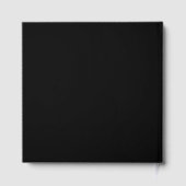 Monogramme mariage Moderne Minimale Noir Or (Verso)
