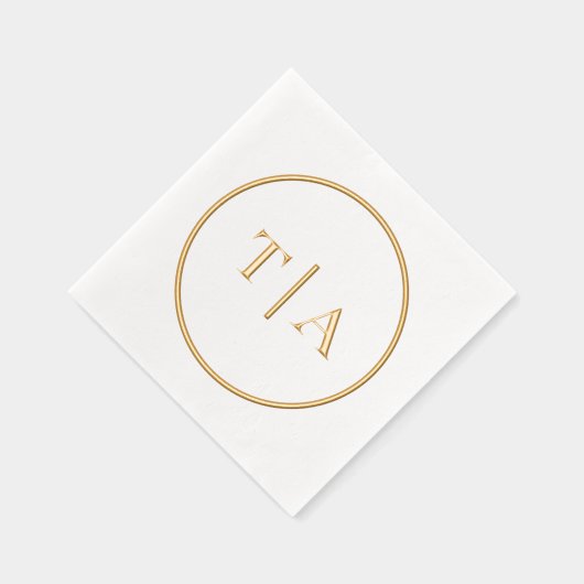 Monogramme Mariage moderne simple (Droite)