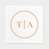 Monogramme Mariage moderne simple (Recto)