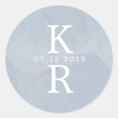 monogramme Mariage monogramme Monogramme Sticker (Devant)