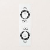 Monogramme Mariage Wreath Numéro de tableau (Outside Unfolded)