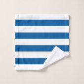 Monogramme marin bleu vif (Gant de toilette)