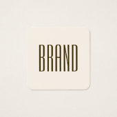 Monogramme, marque ou nom de l'entreprise | Marron (Devant)