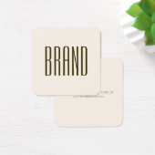 Monogramme, marque ou nom de l'entreprise | Marron (Bureau)