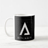 Monogramme mathématique - Symbole Delta Mug café (Gauche)