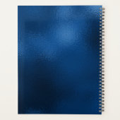 Monogramme Métal Brossé Bleu Royal Moderne (Dos)