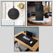 Monogramme Métallisé Noir Professionnel