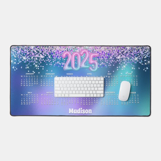 Monogramme mignon turquoise 2025 (Clavier et souris)