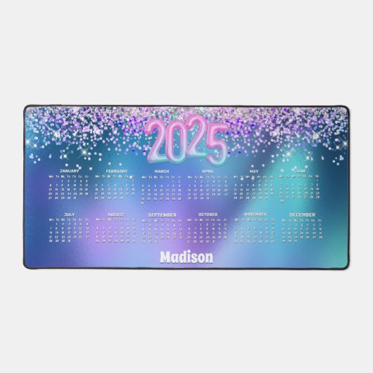 Monogramme mignon turquoise 2025 (Recto)