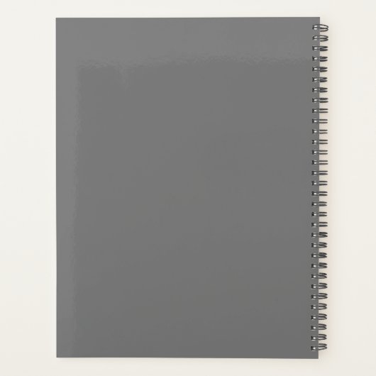 Monogramme minimal gris initial noir (Dos)