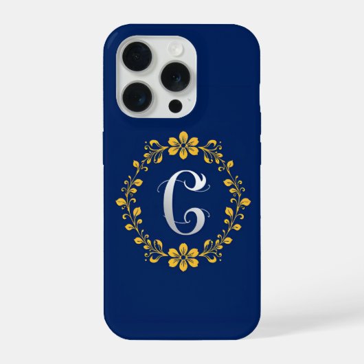 Monogramme Minimal Luxe Initiale C Propre Or (Verso)