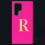 Monogramme minimal rose chaud moderne<br><div class="desc">Il s'agit d'un design monogramme mignon simple, moderne et personnalisé. Ce design élégant est en rose chaud tendance avec typographie stylisée. Il est parfait pour un cadeau personnalisé ou idéal comme un nouvel accessoire de téléphone mignon pour vous-même. Ajoutez simplement votre lettre initiale en la tapant dans la zone de...</div>