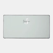 Monogramme minimaliste bleu menthe (Recto)