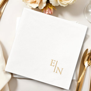 Monogramme minimaliste d'or moderne