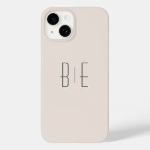 Monogramme minimaliste élégant coque iphone