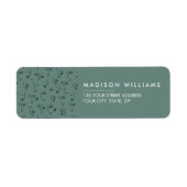 Monogramme minimaliste Étiquette moderne (Devant)