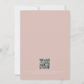 Monogramme minimaliste Faire-part de mariage (Dos)