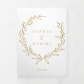 Monogramme minimaliste Invitations de mariage tout (Page de couverture)