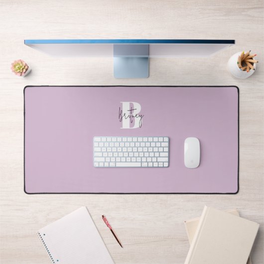 Monogramme minimaliste lavande (Bureau 1)