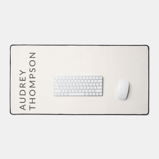 Monogramme minimaliste moderne beige (Clavier et souris)