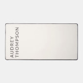 Monogramme minimaliste moderne beige (Recto)