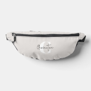 Monogramme minimaliste moderne beige