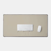 Monogramme Minimaliste Moderne Beige Nom Script (Clavier et souris)