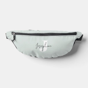 Monogramme minimaliste moderne de menthe vert
