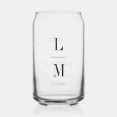 Monogramme minimaliste moderne Mariage Noms élégan (Verso)