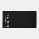 Monogramme minimaliste moderne noir (Recto)