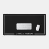 Monogramme Minimaliste Noir (Clavier et souris)
