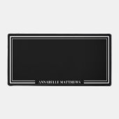 Monogramme Minimaliste Noir (Recto)