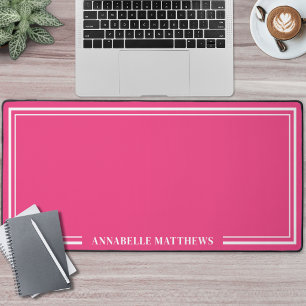 Monogramme Minimaliste Rose Chaud