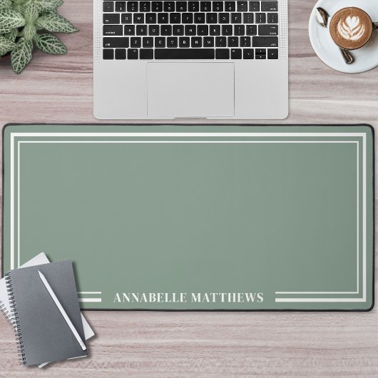Monogramme Minimaliste Vert