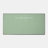 Monogramme minimaliste vert Sage (Recto)