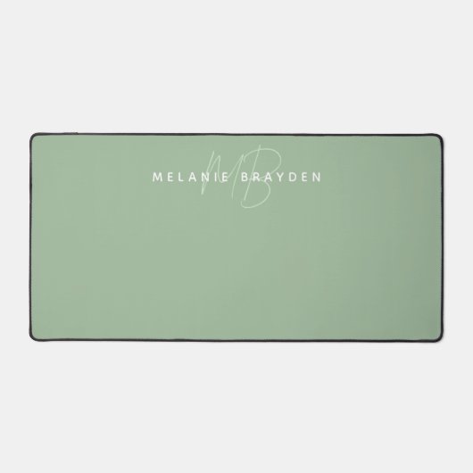 Monogramme minimaliste vert Sage (Recto)