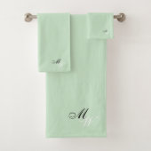 Monogramme Mint vert couleur (En situation)