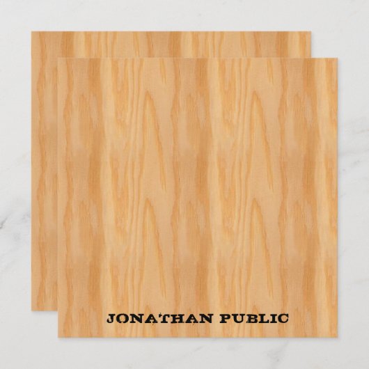 Monogramme Modèle en bois (Devant / Derrière)