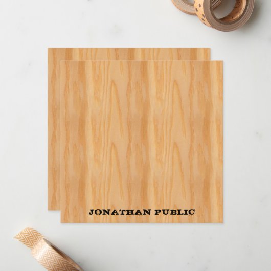 Monogramme Modèle en bois (Devant/Arrière en situation)