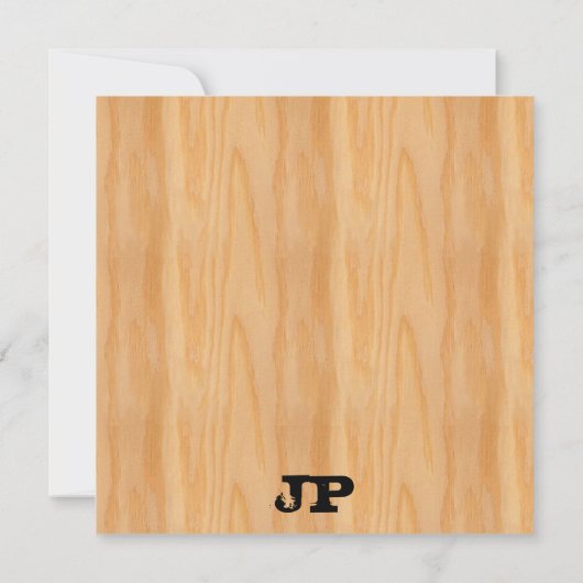 Monogramme Modèle en bois (Dos)