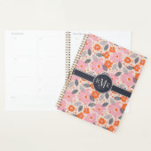 Monogramme | Modèle floral rétro mignon (Devant avec enveloppe)